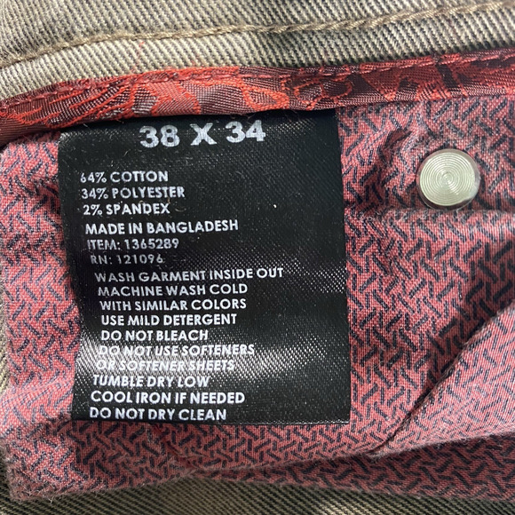 English Laundry Men's 5 Pocket Heavyweight Mid-Rise Jeans Brown - Picture 7 of 7